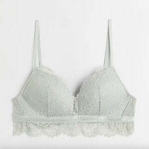 Green Lace Push-Up Bralette women's size 32A
